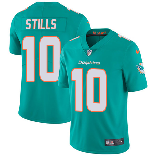 Nike Dolphins #10 Kenny Stills Aqua Green Team Color Youth Stitched NFL Vapor Untouchable Limited Jersey - Click Image to Close